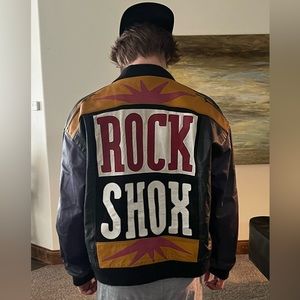 Vintage Leather Rock Shox Jacket